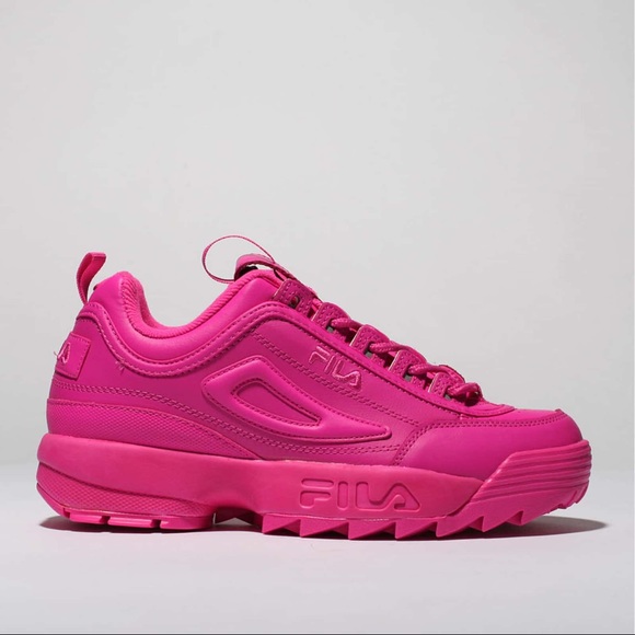 fila pink disruptor ii premium trainers